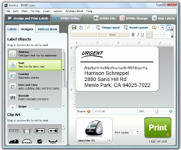 How to print from DYMO Label Software in Microsoft Word 